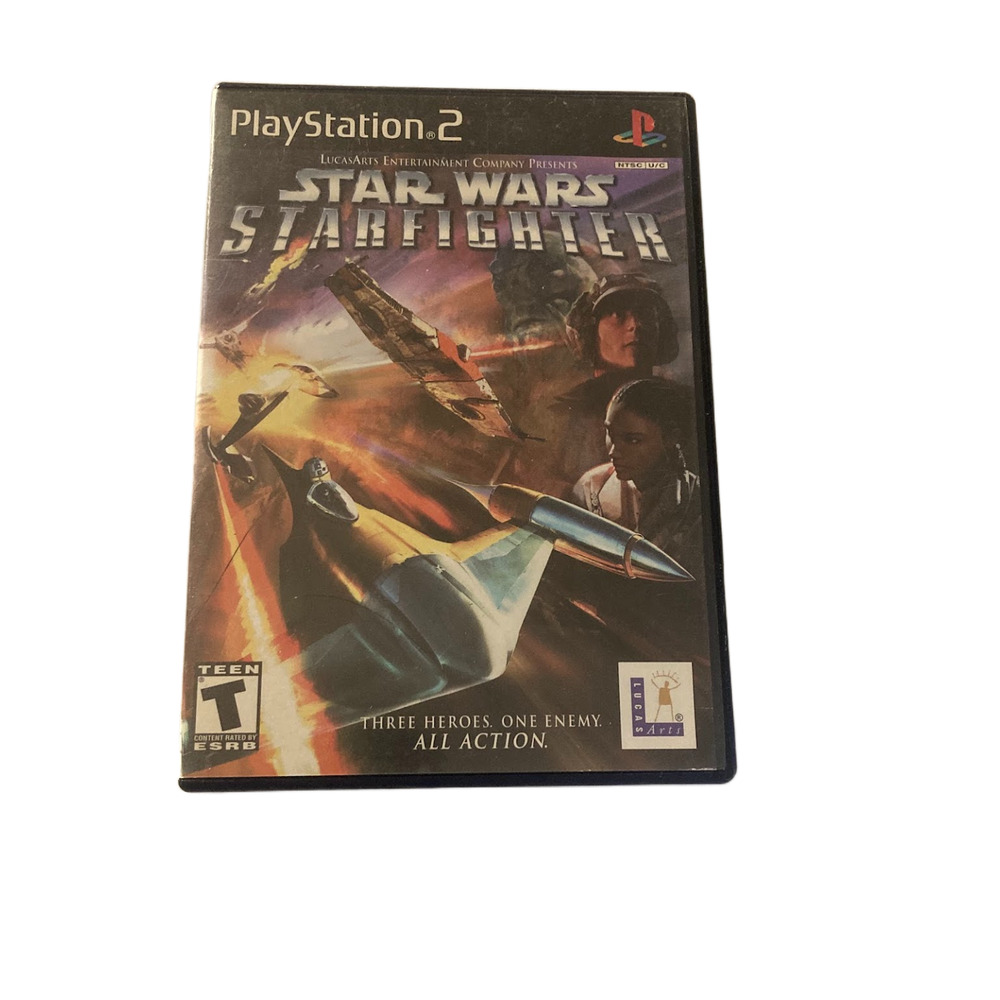 Star Wars Starfighter PS2 PlayStation 2 Complete CIB Tested Working